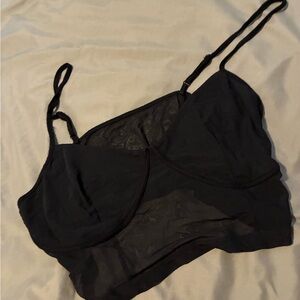 Elegant Black Mesh Bralette